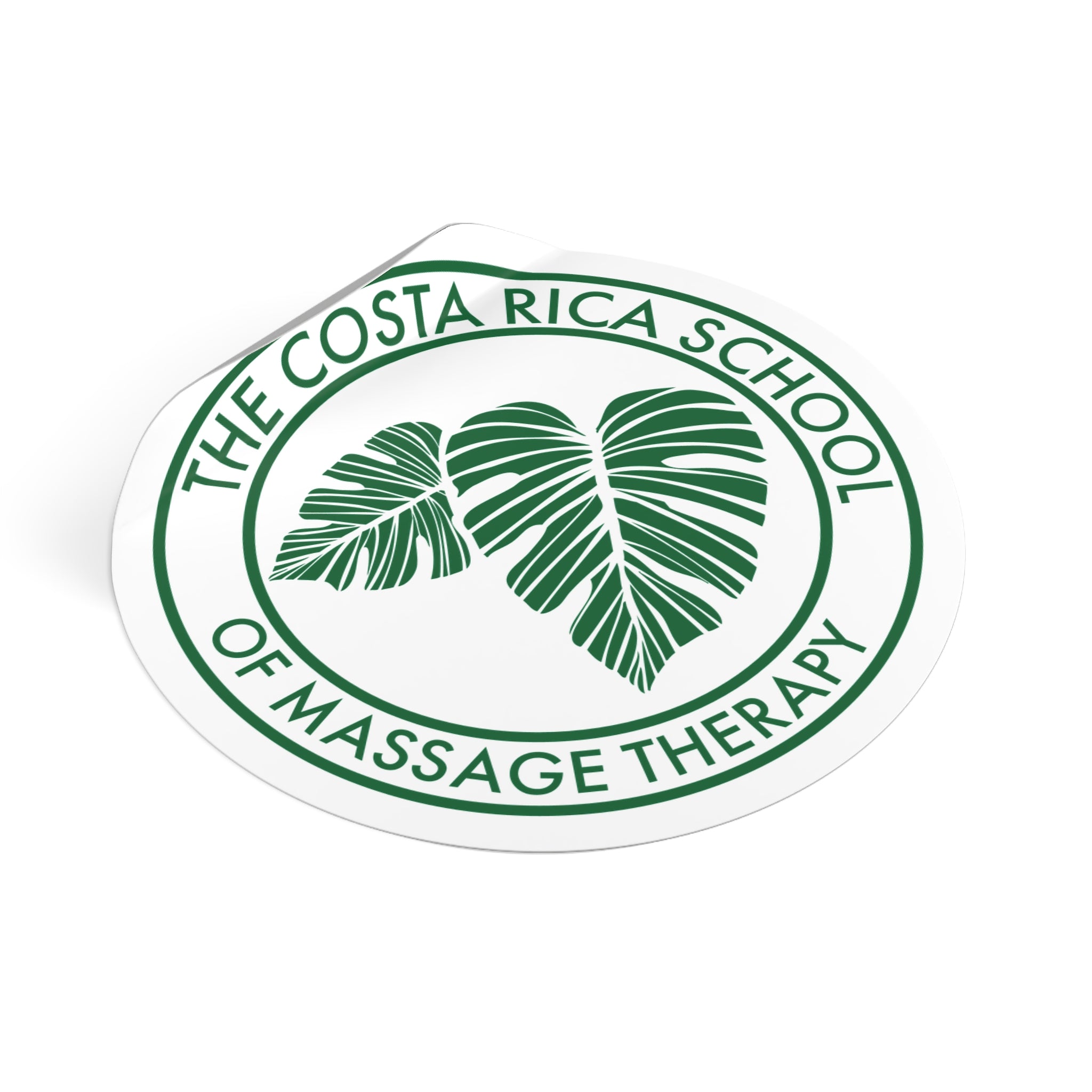 CRSMT Logo Vinyl Sticker | Round White Emblem