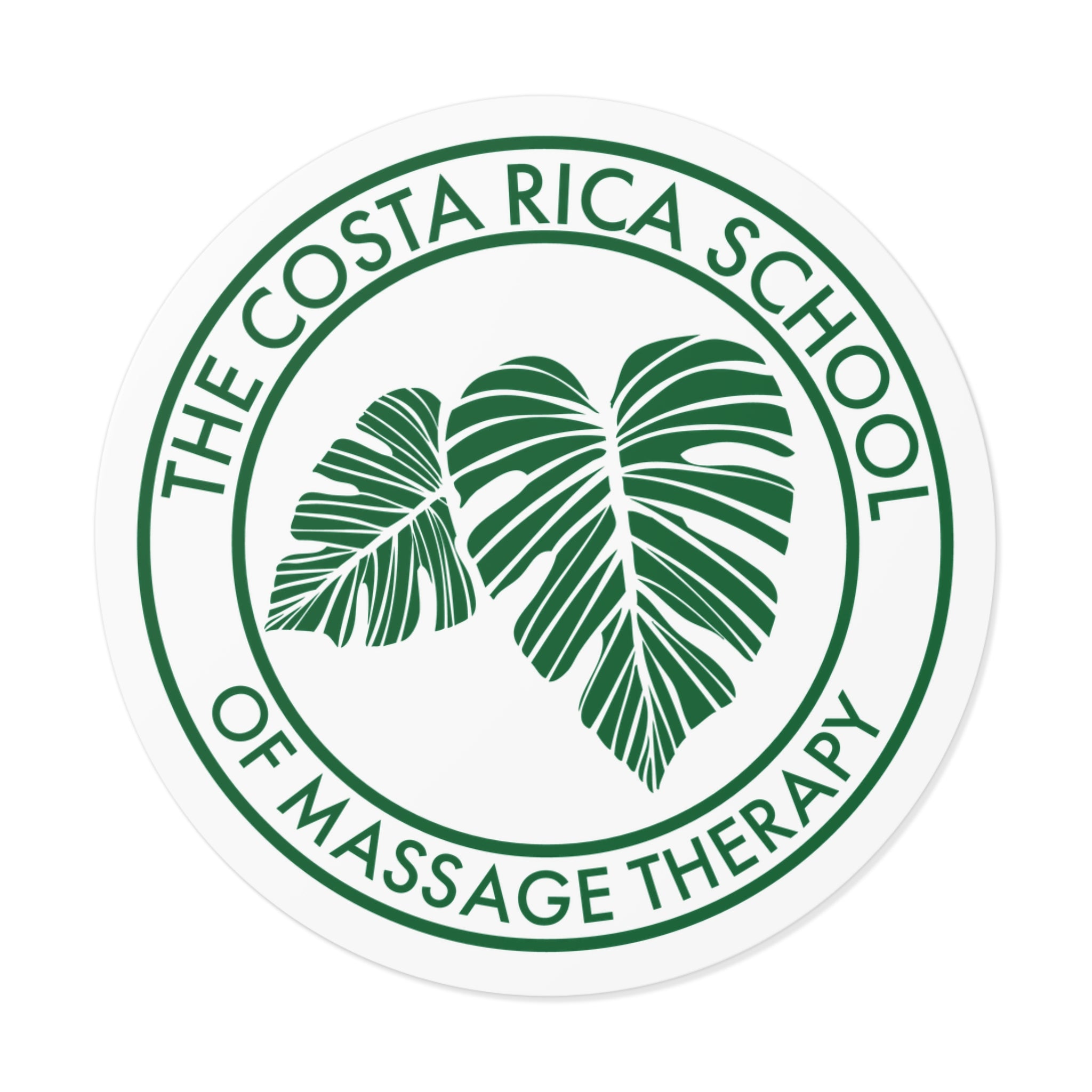 CRSMT Logo Vinyl Sticker | Round White Emblem