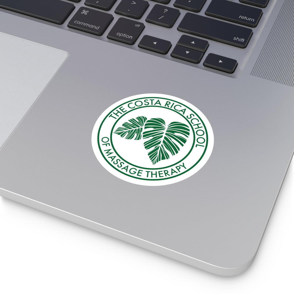 CRSMT Logo Vinyl Sticker | Round White Emblem