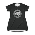 CRSMT T-Shirt Dress | Black with White Logo