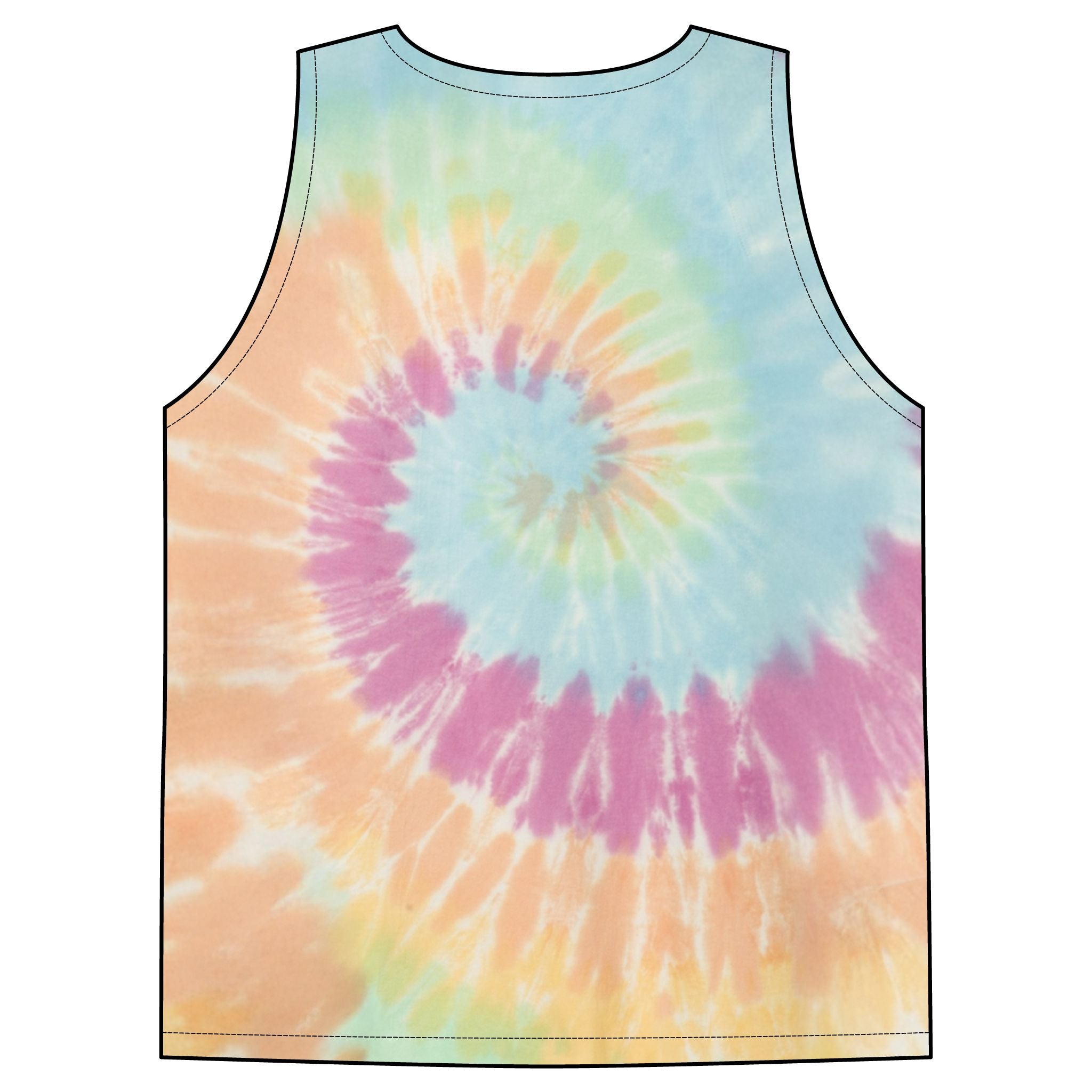 CRSMT Tie-Dye Tank Top | Unisex Cotton Tank